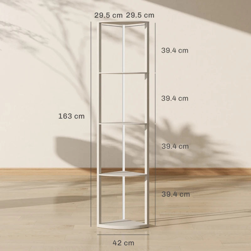 HOMCOM RGB LED Floor Lamp with Shelves