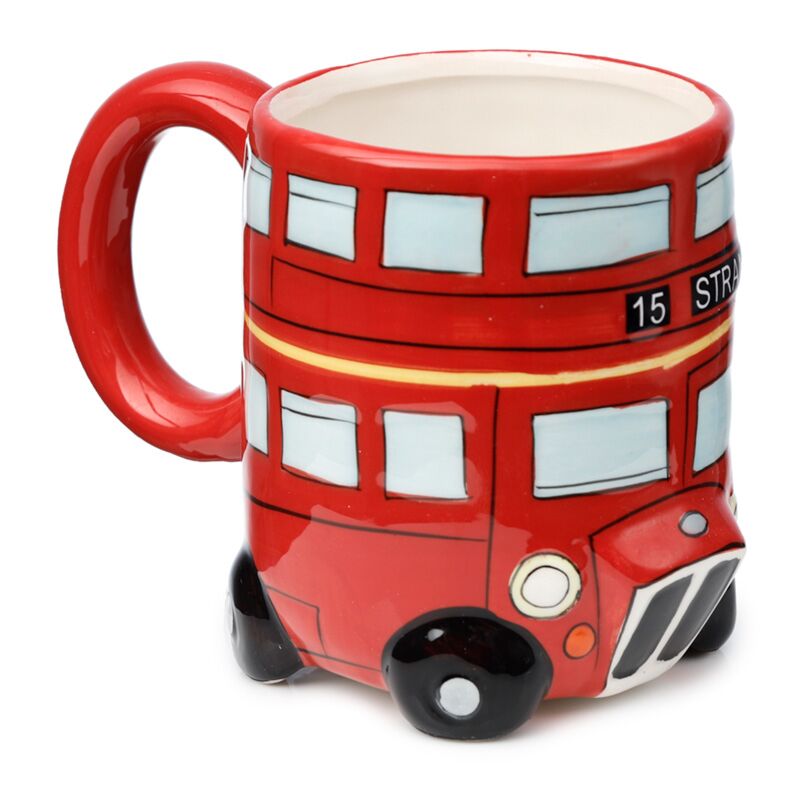 Novelty Shaped Ceramic Mug - London Icons Red Routemaster Bus