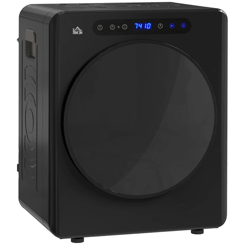 HOMCOM 4kg Compact 40-60℃ Tumble Dryer - Black
