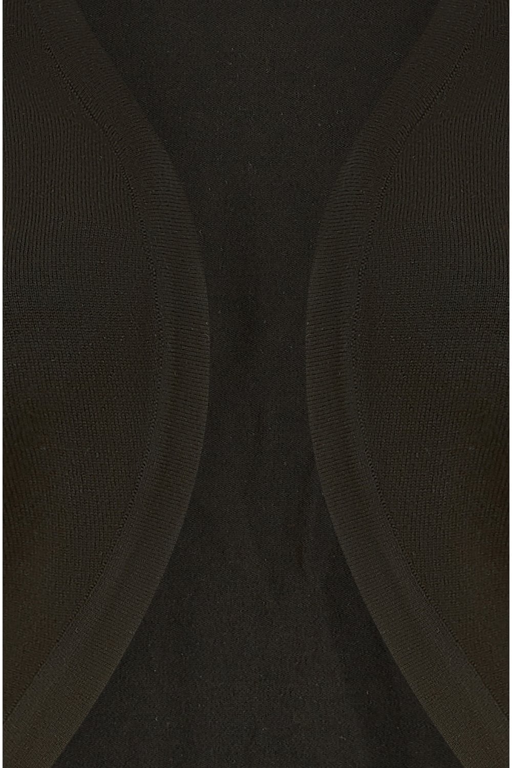 Yumi Black Knitted Curve Bolero