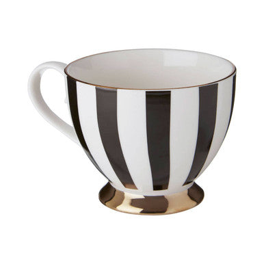 Duchess Black and White C Monogram Mug