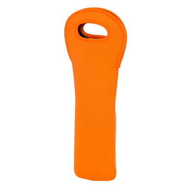 Orange Neoprene Wine Bottle Holder