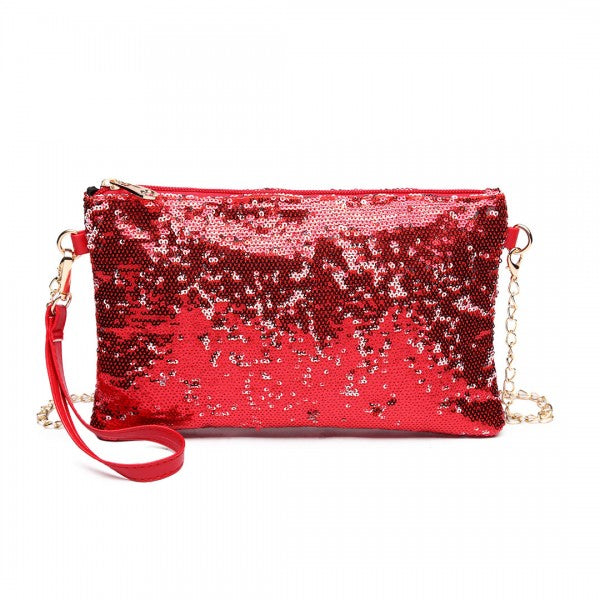 Miss Lulu Sequins Clutch Evening Bag