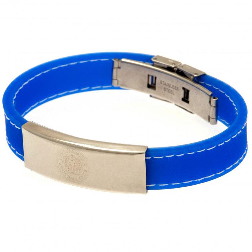 Leicester City FC Stitched Silicone Bracelet BL