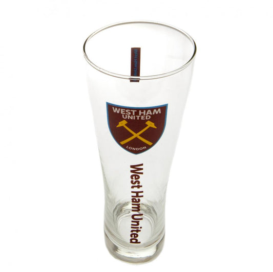 West Ham United FC Tall Beer Glass