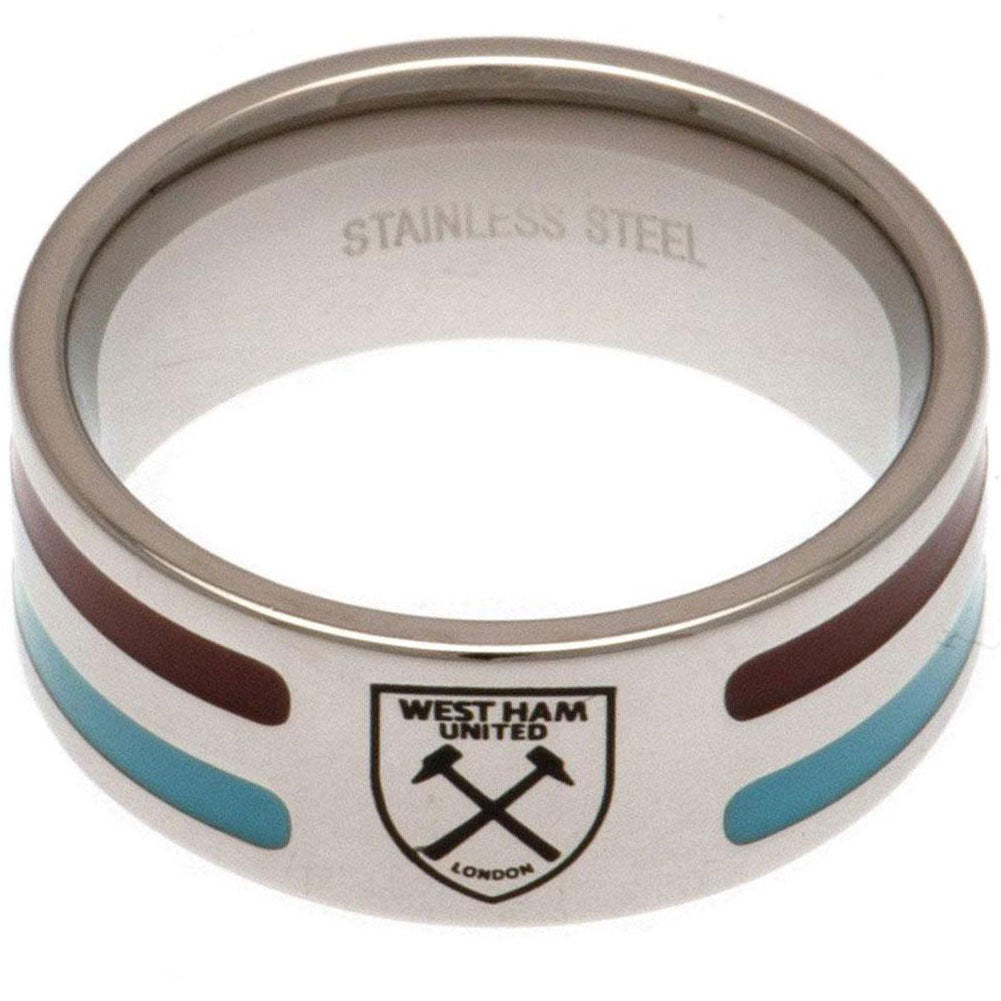 West Ham United FC Colour Stripe Ring Large