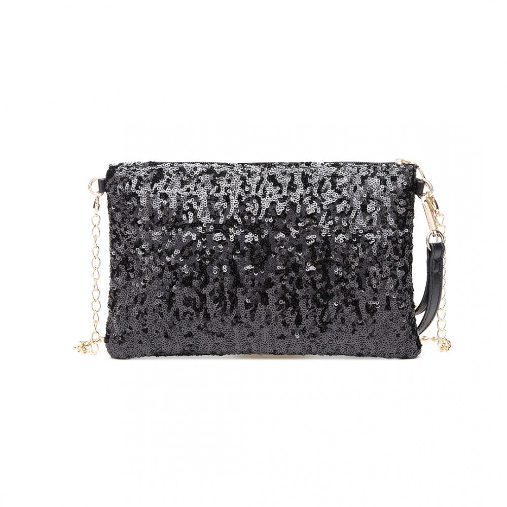 Miss Lulu Sequins Clutch Evening Bag