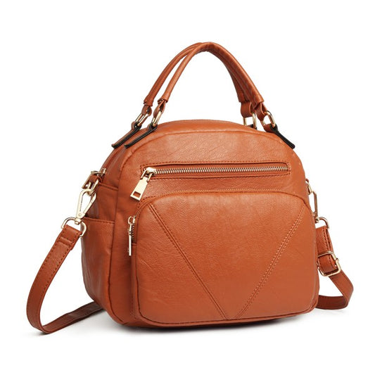 Bowler style shoulder bag