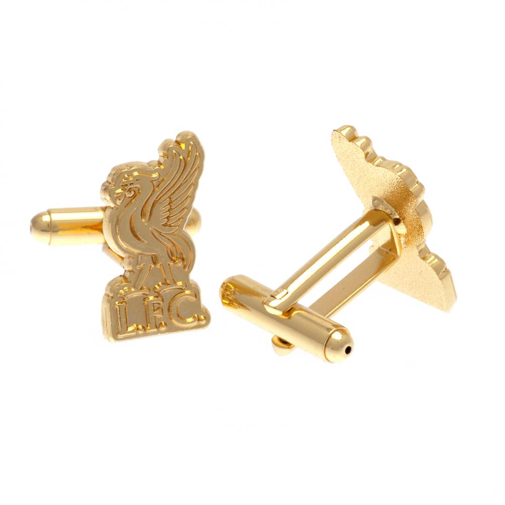 Liverpool FC Gold Plated Liverbird Cufflinks