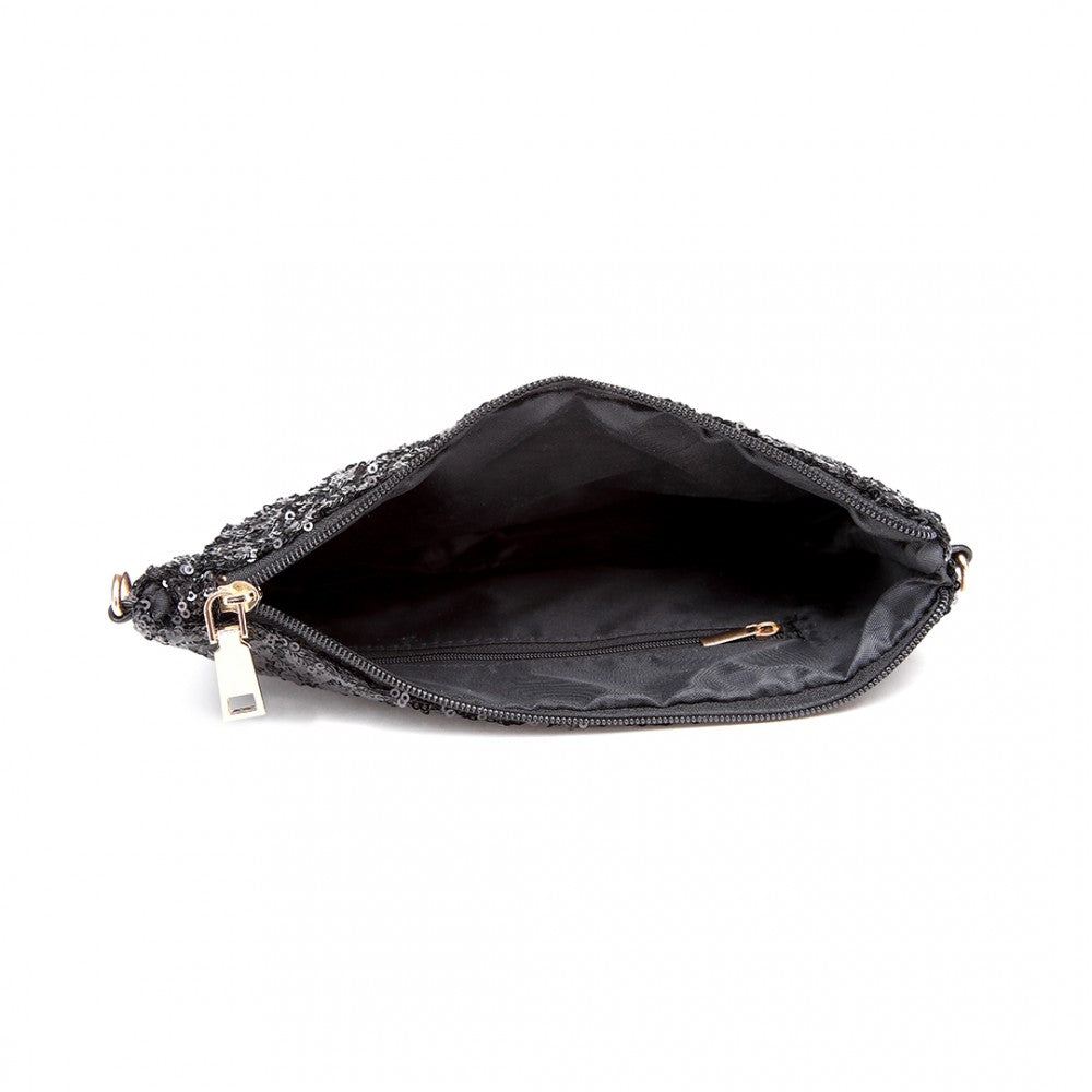 Miss Lulu Sequins Clutch Evening Bag