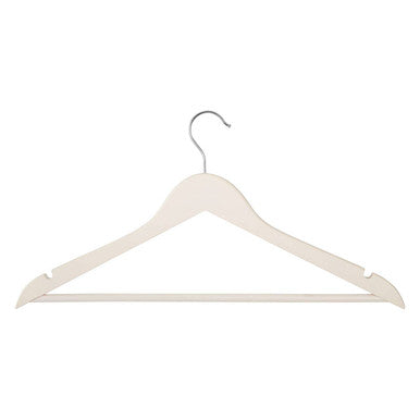 Set Of Twenty Matte White Clothes Hangers