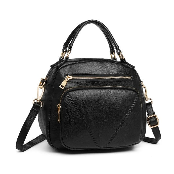 Bowler style shoulder bag