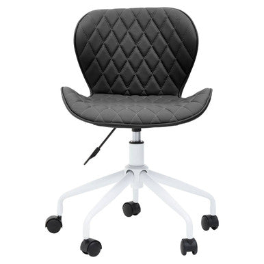 Brent Black And White Home Office Chair