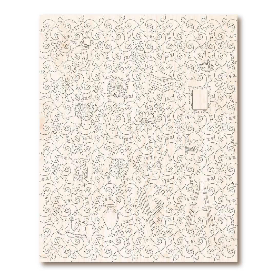 Vase With Cornflowers And Poppies