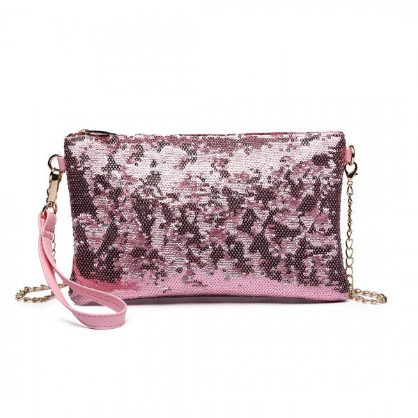 Miss Lulu Sequins Clutch Evening Bag