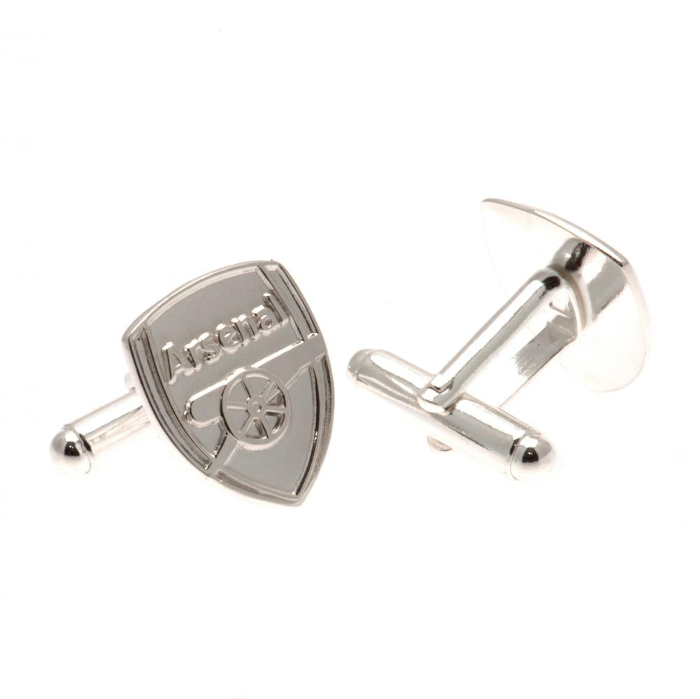 Arsenal FC Sterling Silver Crest Cufflinks