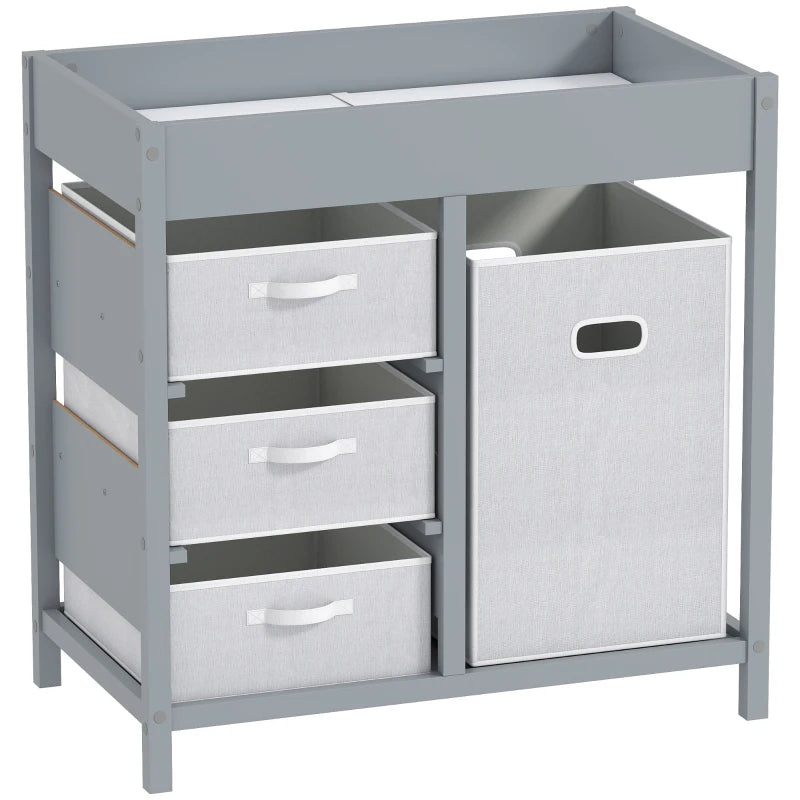 AIYAPLAY Baby Changing Unit with 4 Storage Drawers