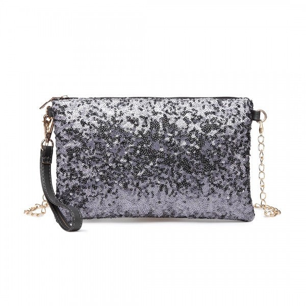 Miss Lulu Sequins Clutch Evening Bag