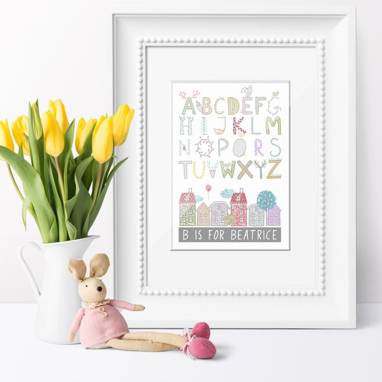 Personalised Alphabet Nursery Print