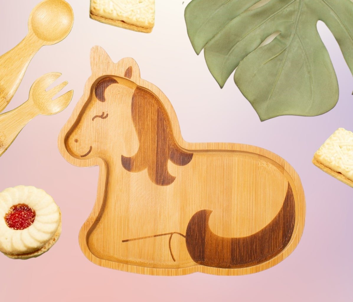 Bamboo Unicorn Plate