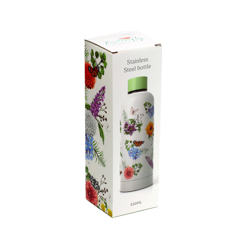 Reusable Insulated Drinks Bottle 530ml - Butterfly Meadows