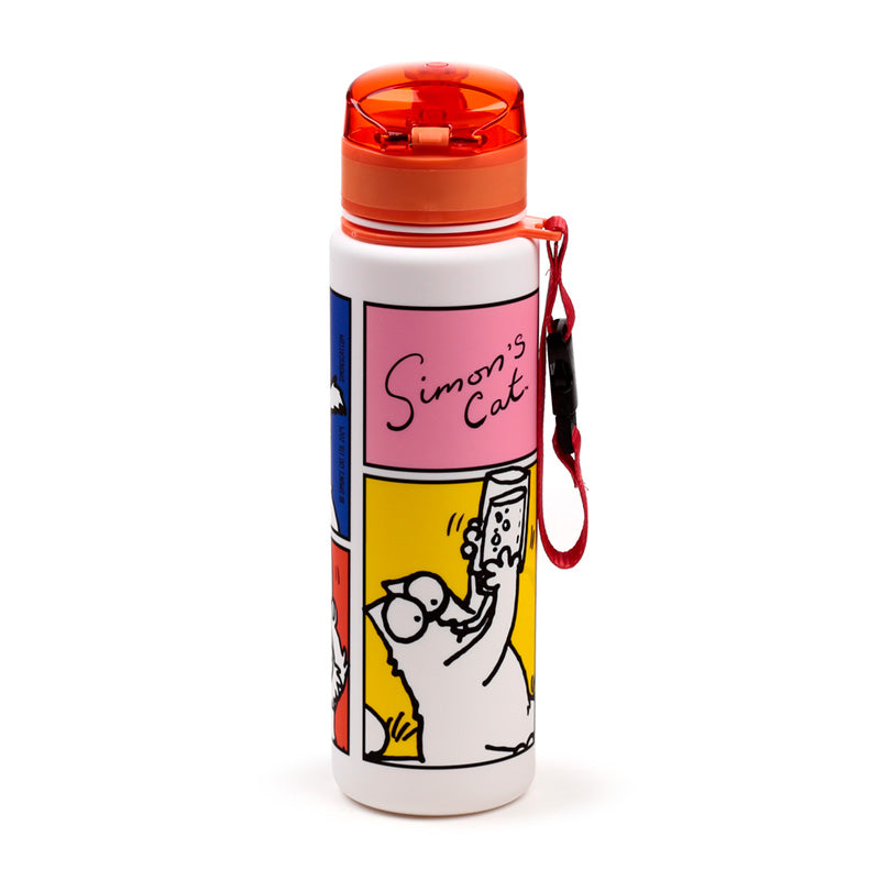 600ml Shatterproof Pop Top Water Bottle - Simon's Cat