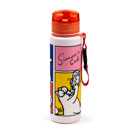 600ml Shatterproof Pop Top Water Bottle - Simon's Cat