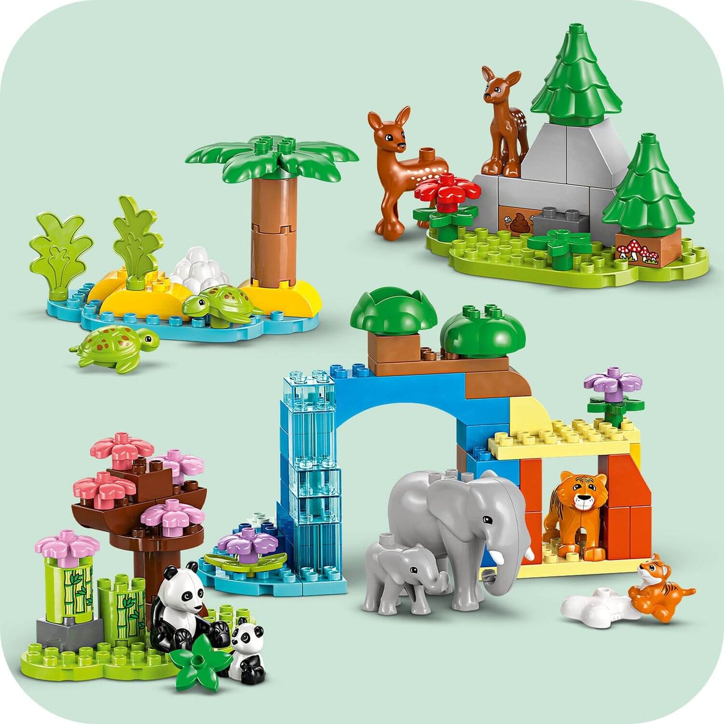 Lego Duplo 10446 3 in 1 Wild Animal Families for Toddlers Ages 2 & Up