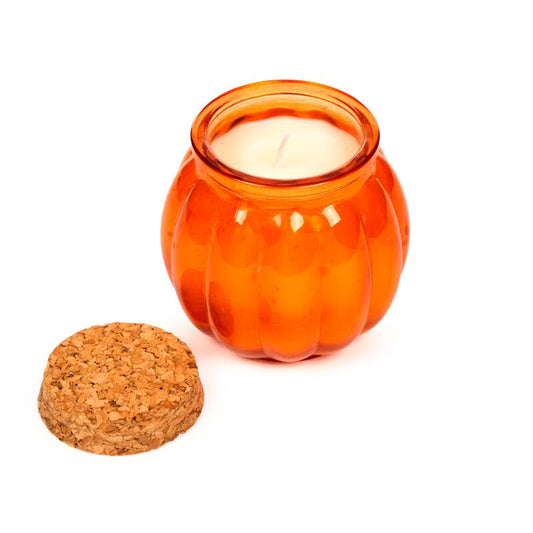 Shaped Glass Candle Jar - Autumn Harvest Pumpkin Spice