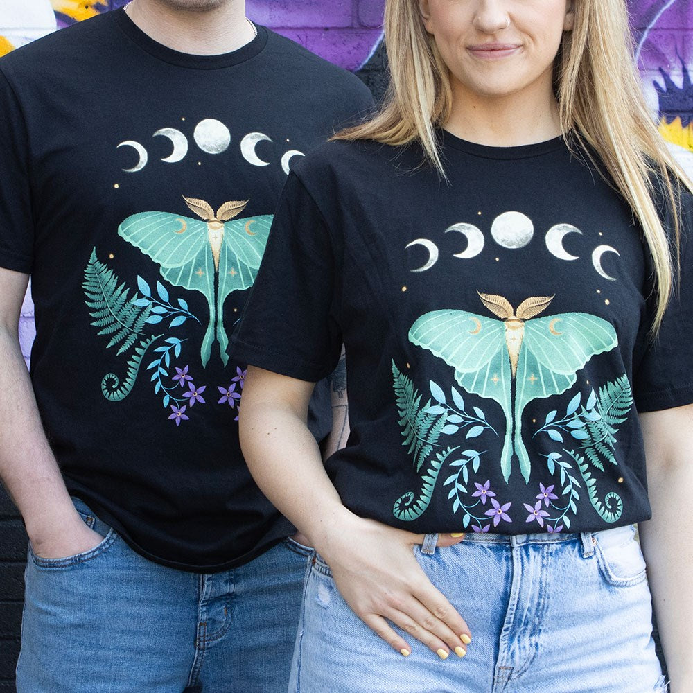 Luna Moth Unisex T-shirt Size XXL