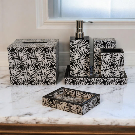 Aztec Print Bathroom Set of 6