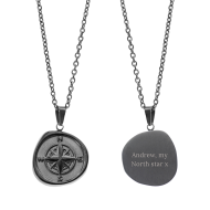 Personalised Compass Amulet Necklace