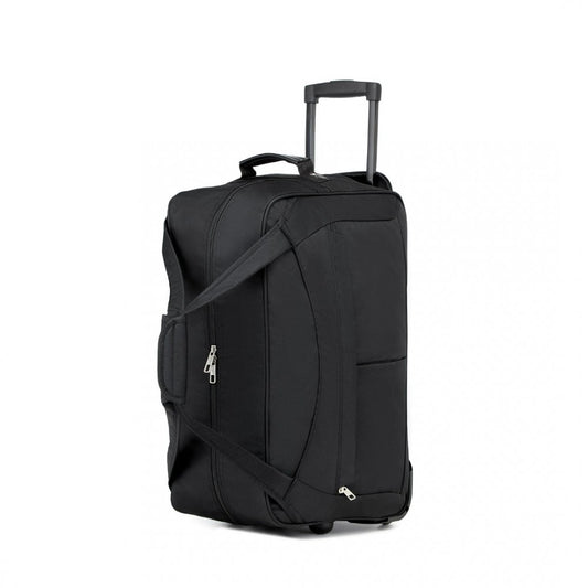 Folding travel trolley bag - black