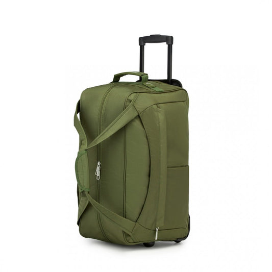 Folding travel trolley bag - green