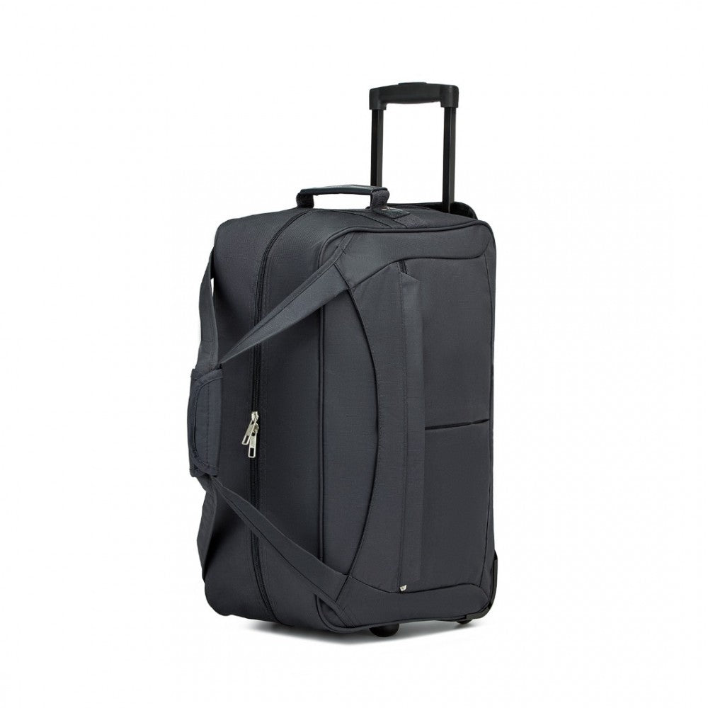 Folding travel trolley bag - grey