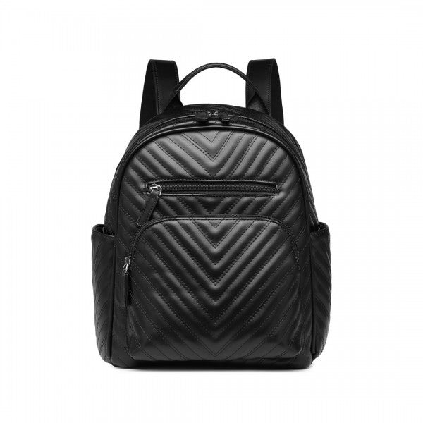 Miss Lulu Water-Resistant Chic Pu Leather Backpack