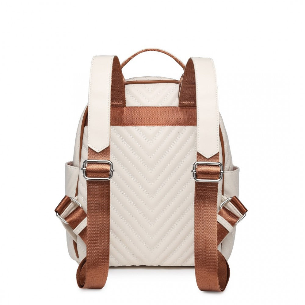 Miss Lulu Water-Resistant Chic Pu Leather Backpack