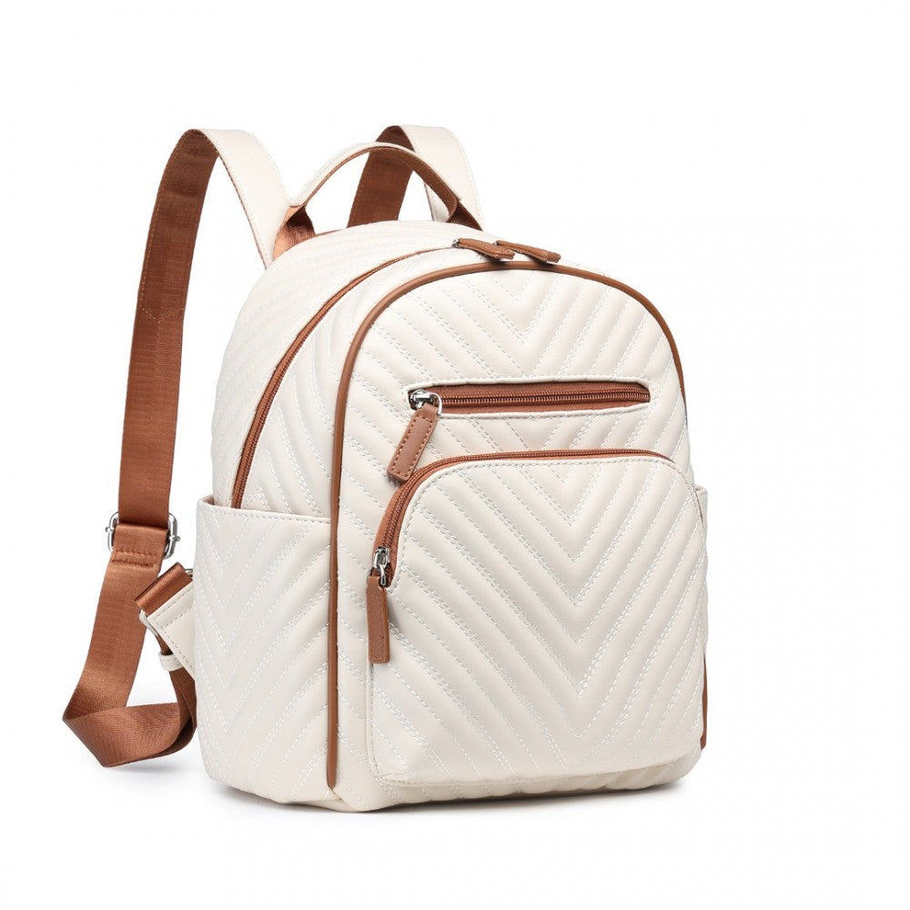 Miss Lulu Water-Resistant Chic Pu Leather Backpack