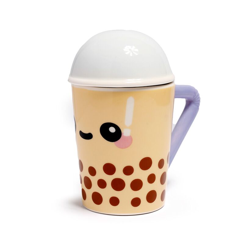 Ceramic Lidded Mug - Boba the Bubble Tea Foodiemals