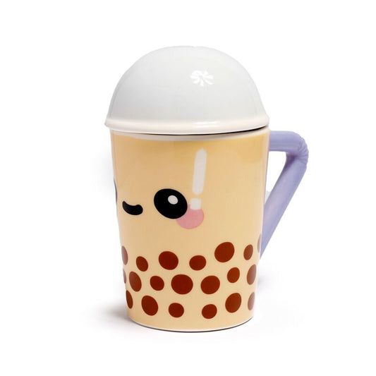 Ceramic Lidded Mug - Boba the Bubble Tea Foodiemals