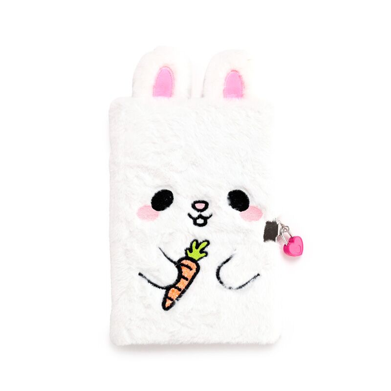Plush A5 Notebook with Padlock - Adoramals Frances the Rabbit