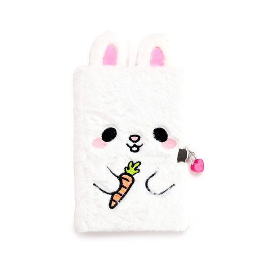 Plush A5 Notebook with Padlock - Adoramals Frances the Rabbit