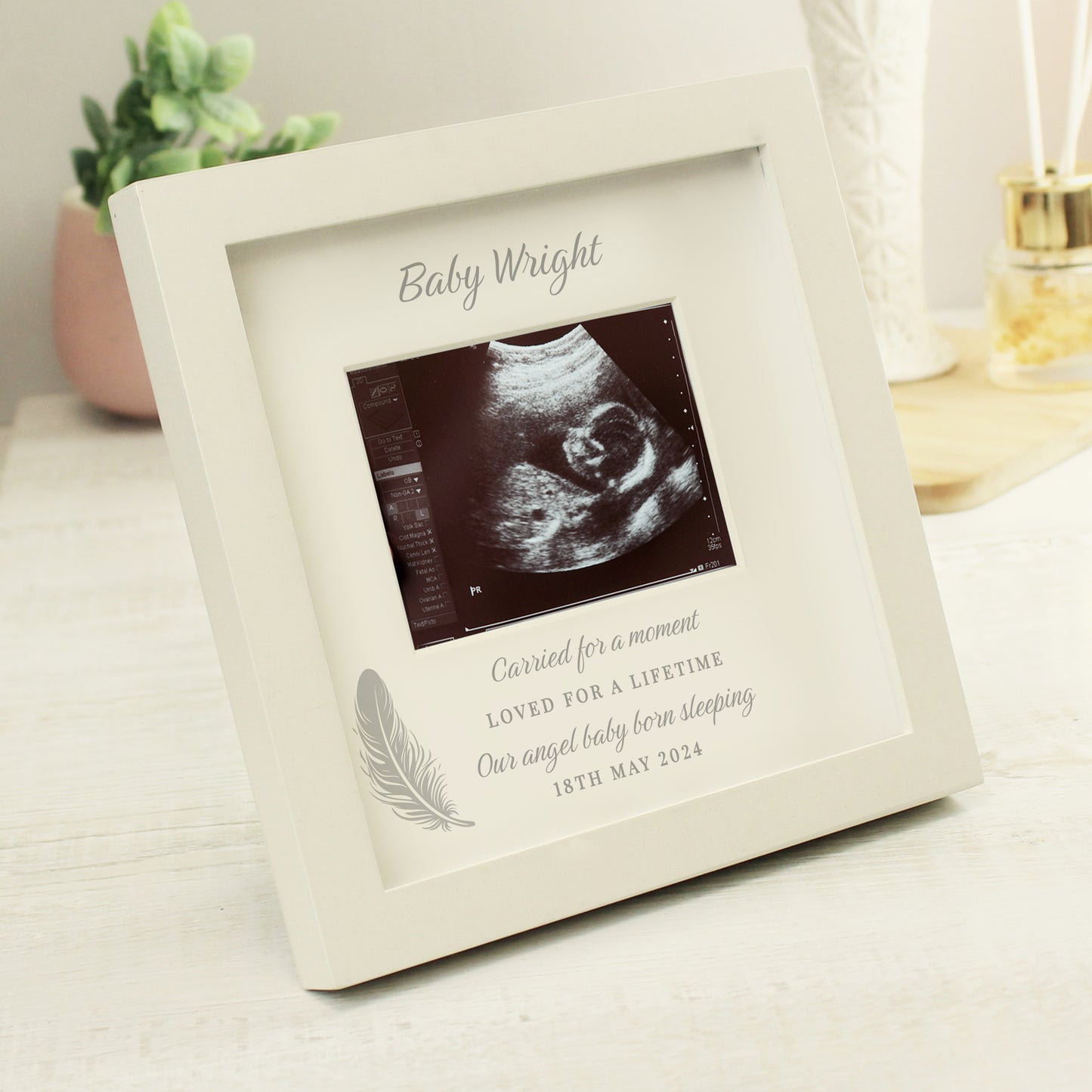 Personalised Memorial Baby Scan Photo Frame