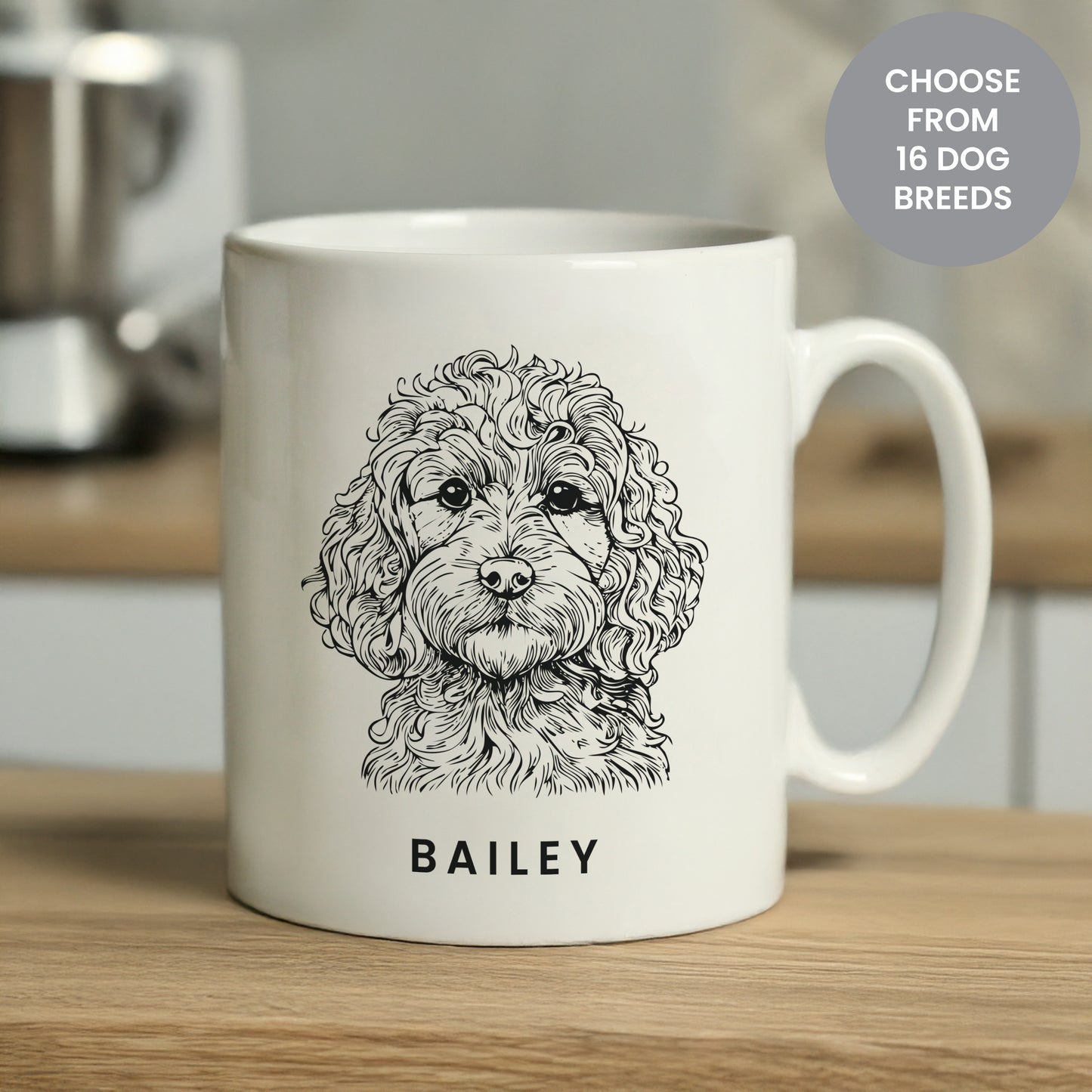 Personalised Dog Breed Mug