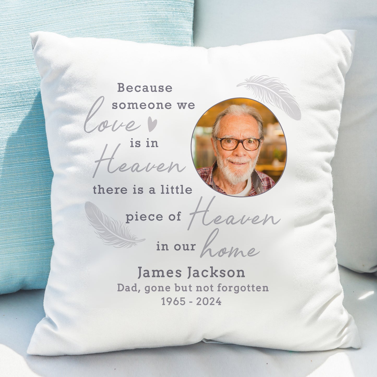 Personalised Memorial Photo Upload Cushion