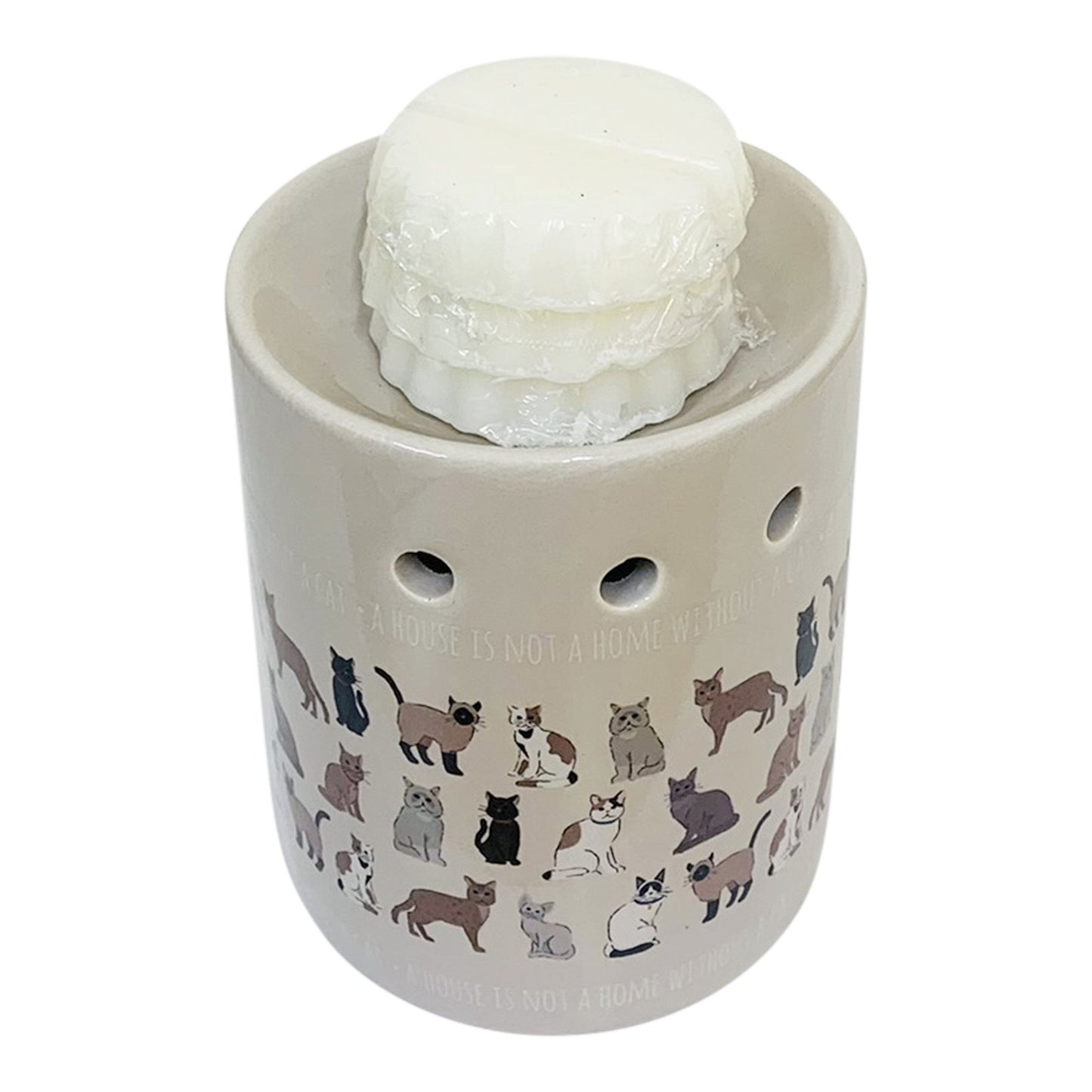 Pet Cat Design Oil Burner with Wax Melts