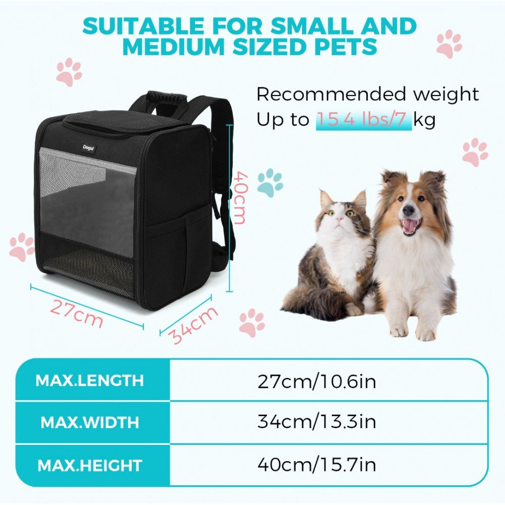 Foldable And Durable Pet Backpack Carrier Travel Carrier