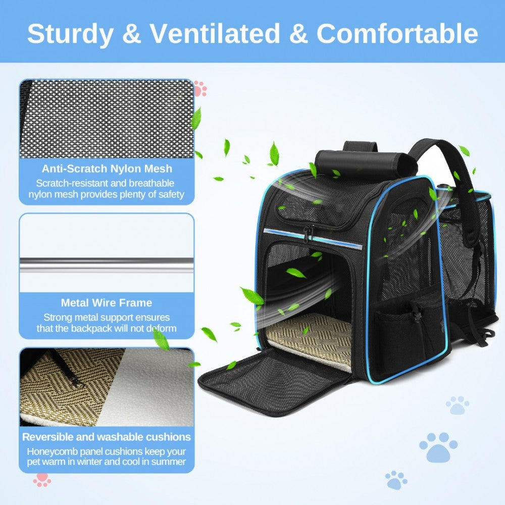 Expandable And Foldable Pet Backpack Carrier