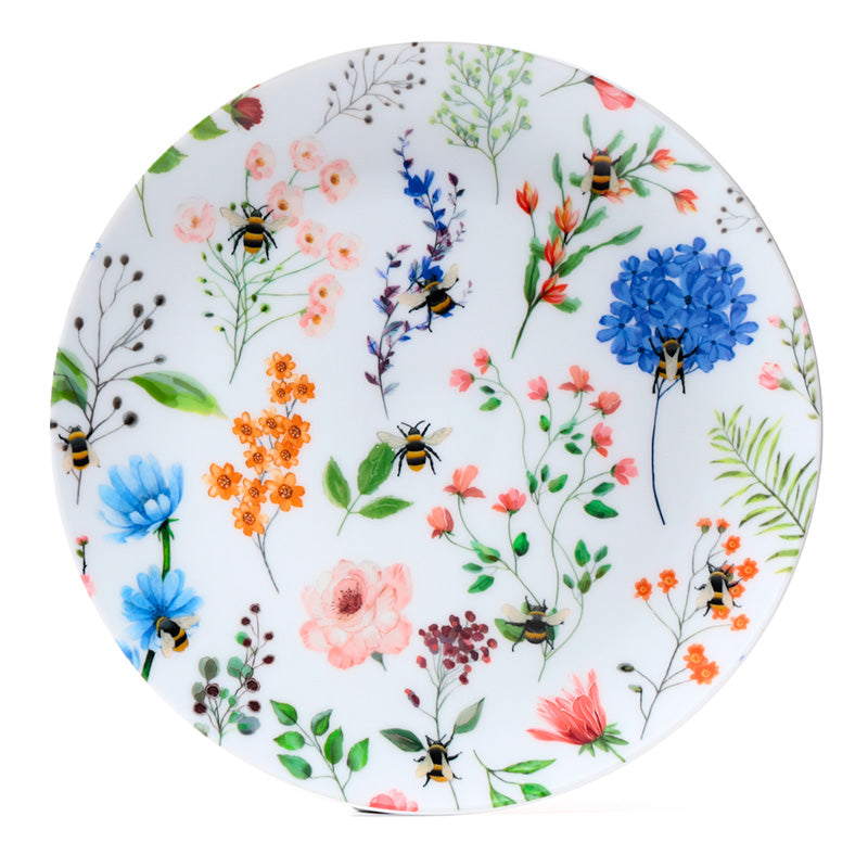 Recycled RPET Set of 4 Picnic Plates - Nectar Meadows