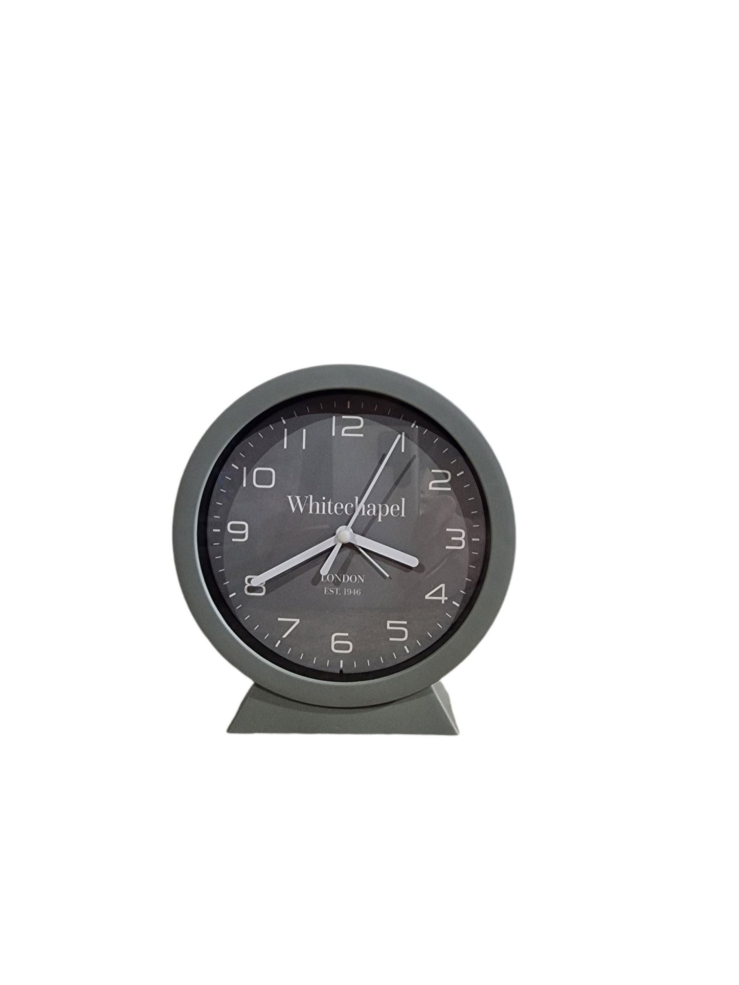 Grey Removable Mantle Clock 15cm